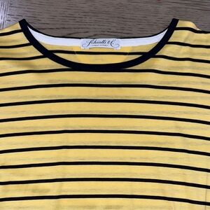 Yellow Striped Men's Sweater